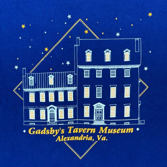 Vintage 90s Gadsby's Tavern Museum Alexandria, VA Single Stitch T-Shirt - Medium - Picture 3 of 6